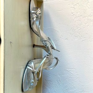 Silver sandals size 9